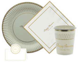 Passover Paper Plate, Cups, Napkins and Place Cards